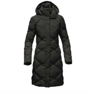 The North Face Women’s 600 Down Filled Long Black Parka Winter Coat Hood XS